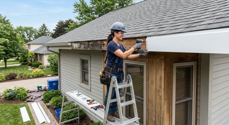 Aluminum Fascia Replacement in Alpharetta, GA