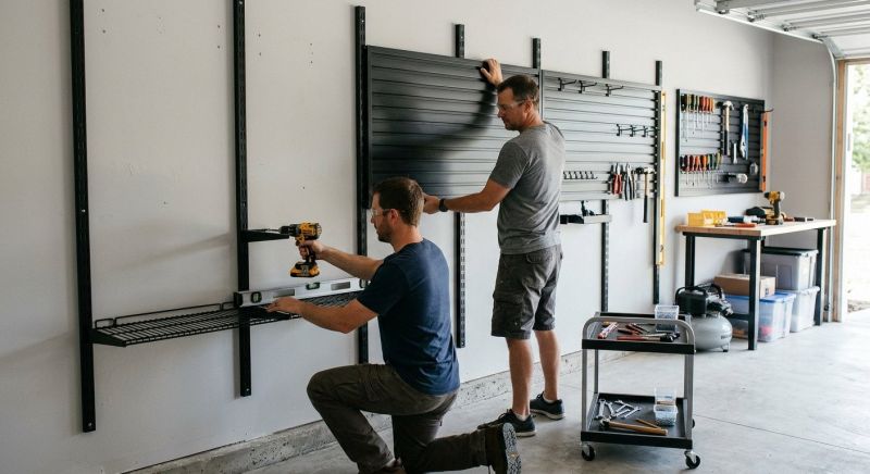 Garage Tool Rack Installation in Rockville, MD