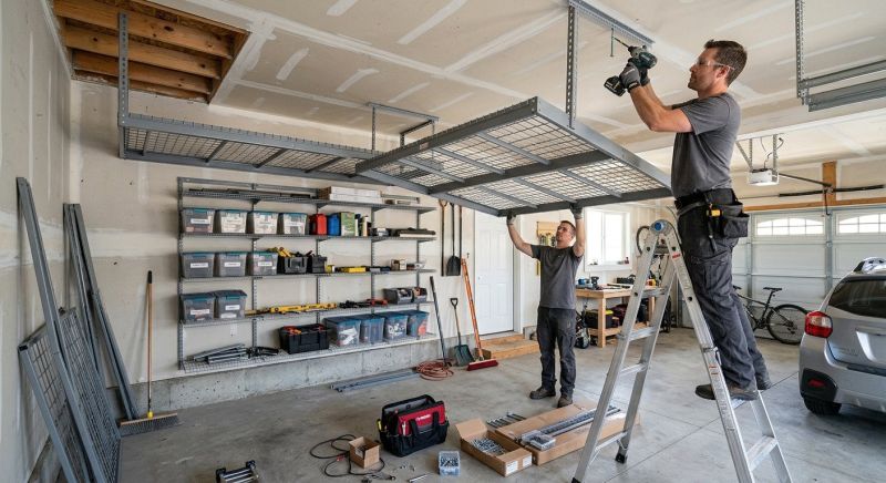 Garage Tool Rack Installation in Leesburg, VA